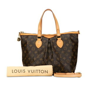 LOUIS VUITTON Brown Monogram Leather Shoulder Bag
